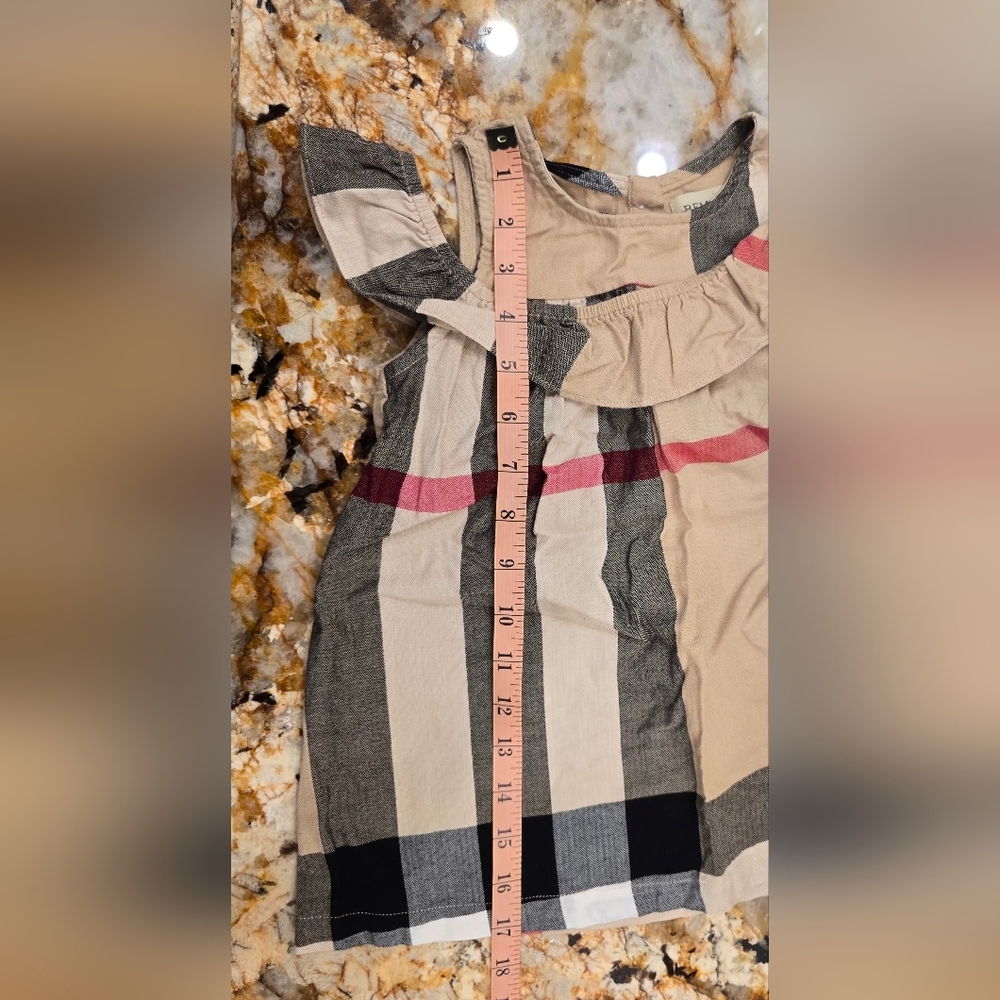 Baby Girl's Check Dress Size 3M - Picture 4 of 5